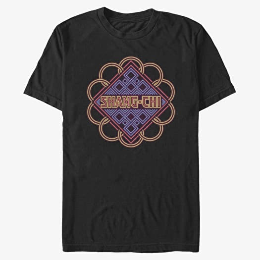 Maglietta Merch Marvel Shang-Chi - Neon Logo Rings Unisex T-Shirt Black
