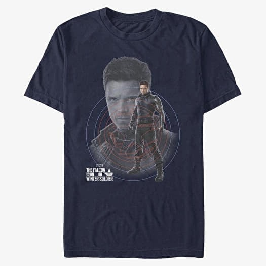 Μπλουζάκι Merch Marvel The Falcon and the Winter Soldier - Winter Hero Unisex T-Shirt Navy Blue