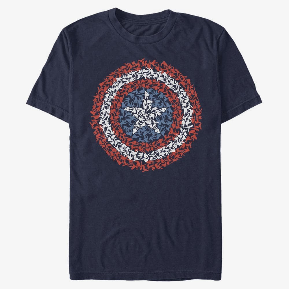 T-Shirts Merch Marvel Avengers Classic - Mini Caps Unisex T-Shirt Navy Blue