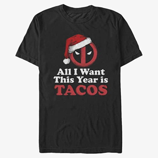 Majica Merch Marvel Deadpool - Pool For Tacos Unisex T-Shirt Black