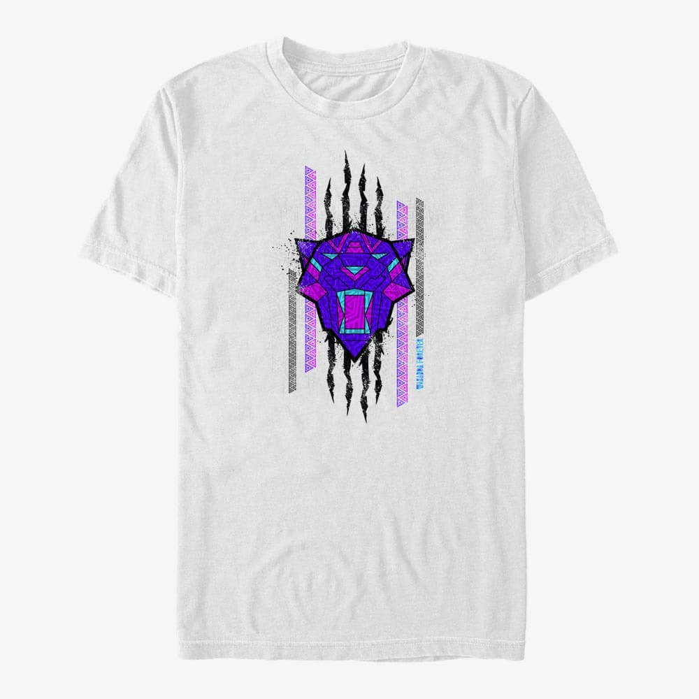 Camisetas Merch Marvel Black Panther: Wakanda Forever - Panther Scratch Unisex T-Shirt White