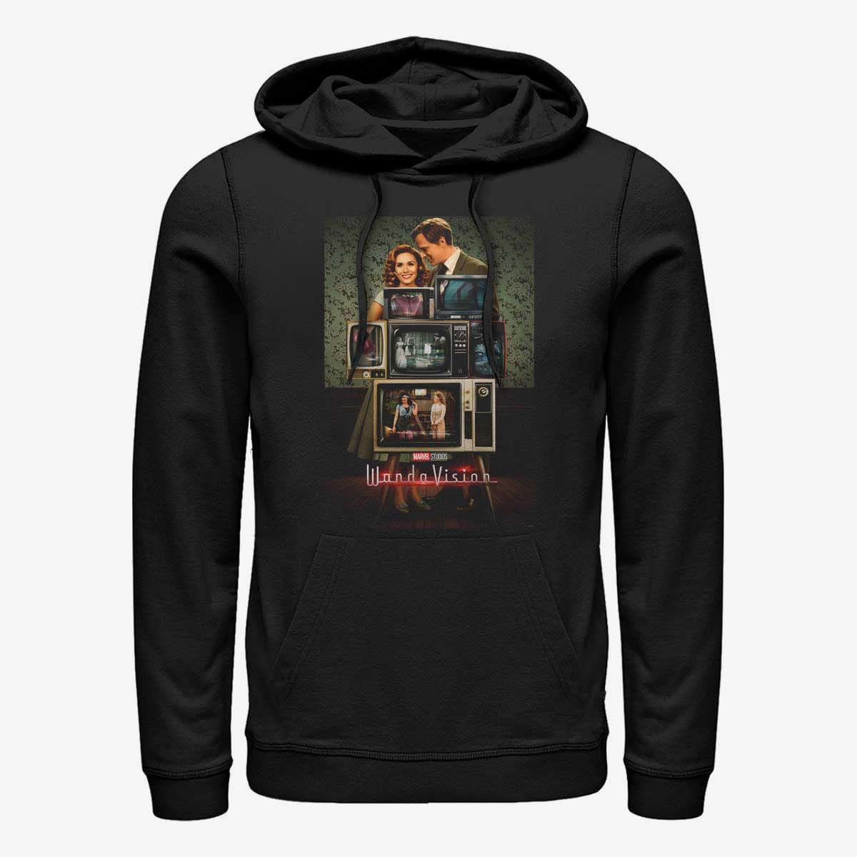 Sweatshirts Merch Marvel WandaVision - WV Poster Through the Years Unisex Hoodie Black