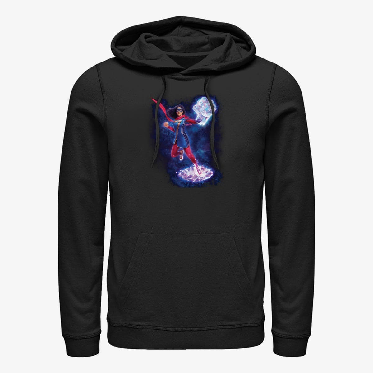 Hoodies and sweatshirts  Merch Ms. Marvel - Hero Big Fist Unisex Hoodie Black