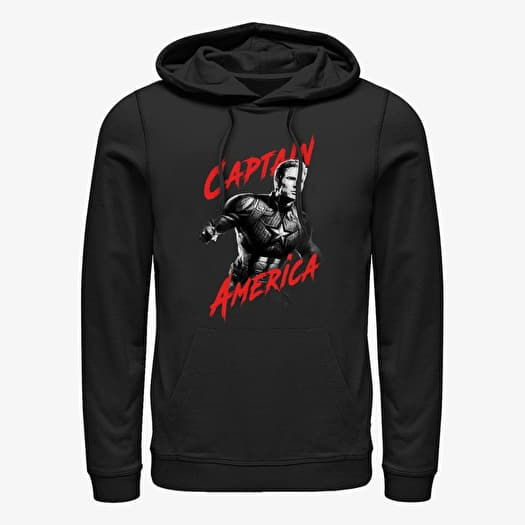 Sudadera Merch Marvel Avengers: Endgame - High Contrast America Unisex Hoodie Black