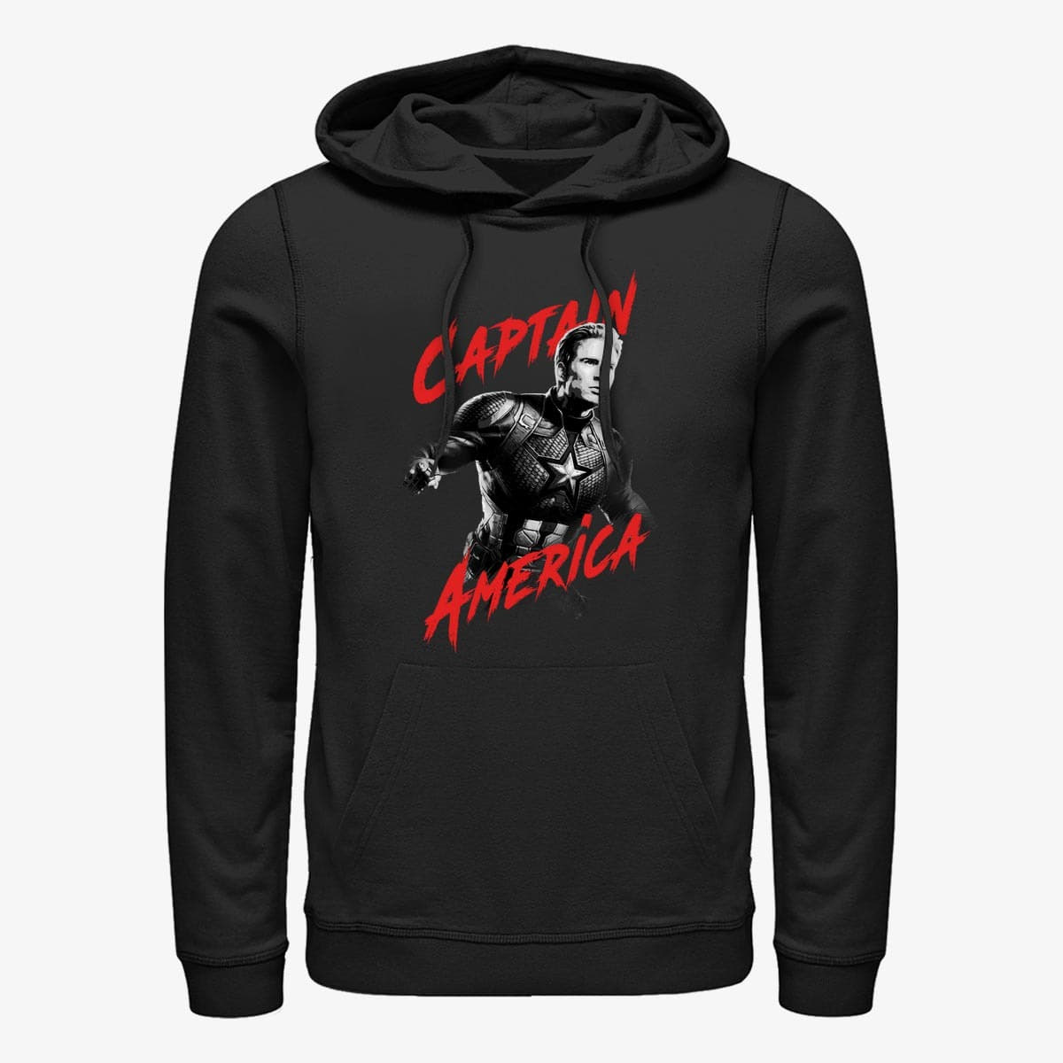 Hættetrøjer og sweatshirts Merch Marvel Avengers: Endgame - High Contrast America Unisex Hoodie Black