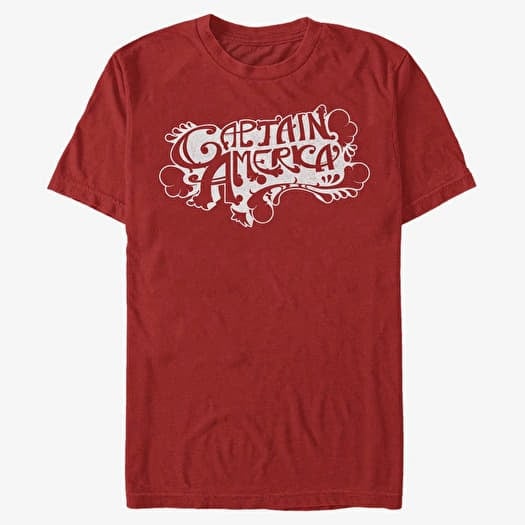 Merch Marvel Avengers Classic - Vintage Captain America Unisex T-Shirt Red