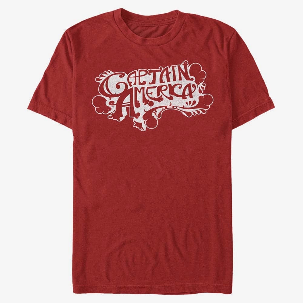 T-särgid Merch Marvel Avengers Classic - Vintage Captain America Unisex T-Shirt Red