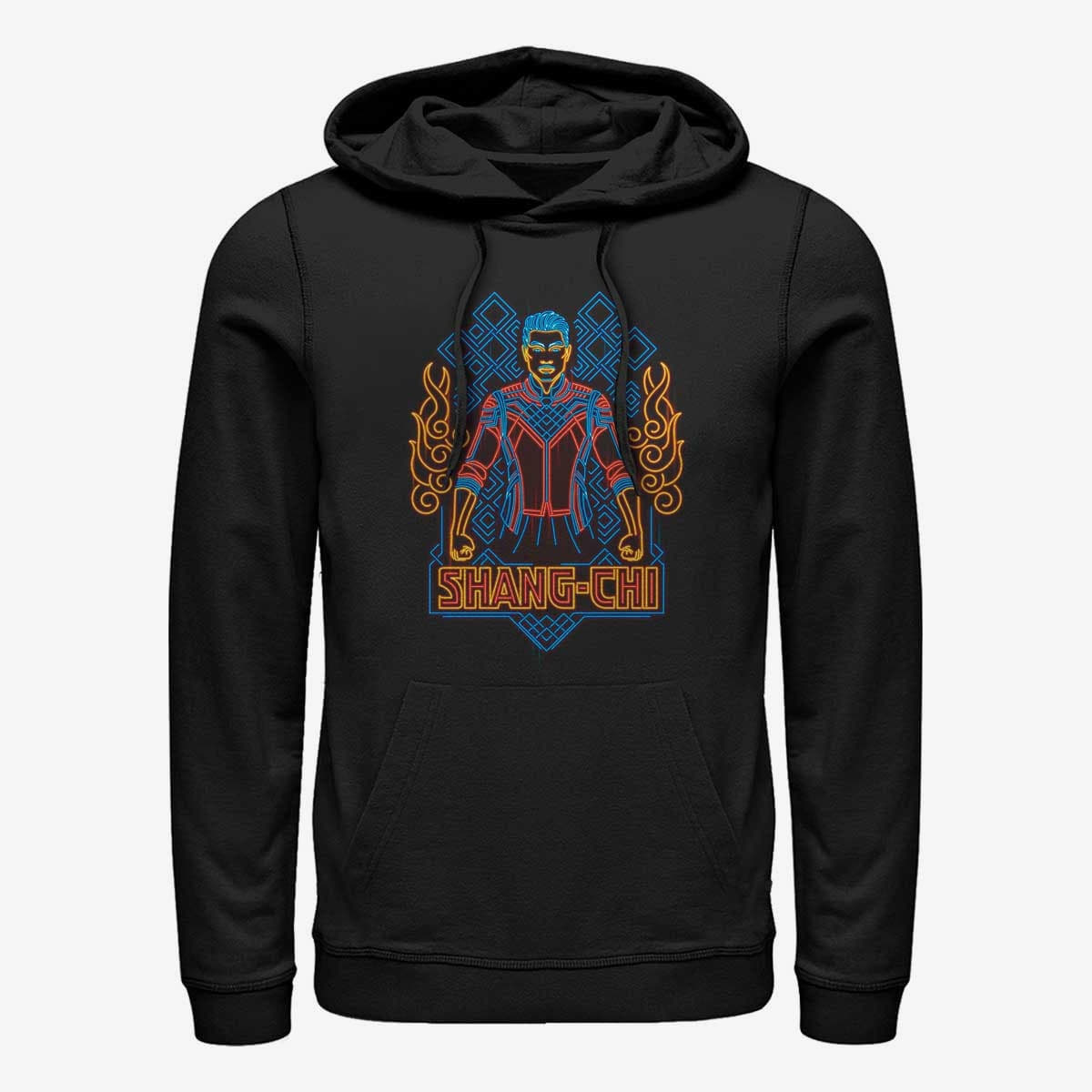 Dukserice Merch Marvel Shang-Chi - Shang-Chi Neon Unisex Hoodie Black