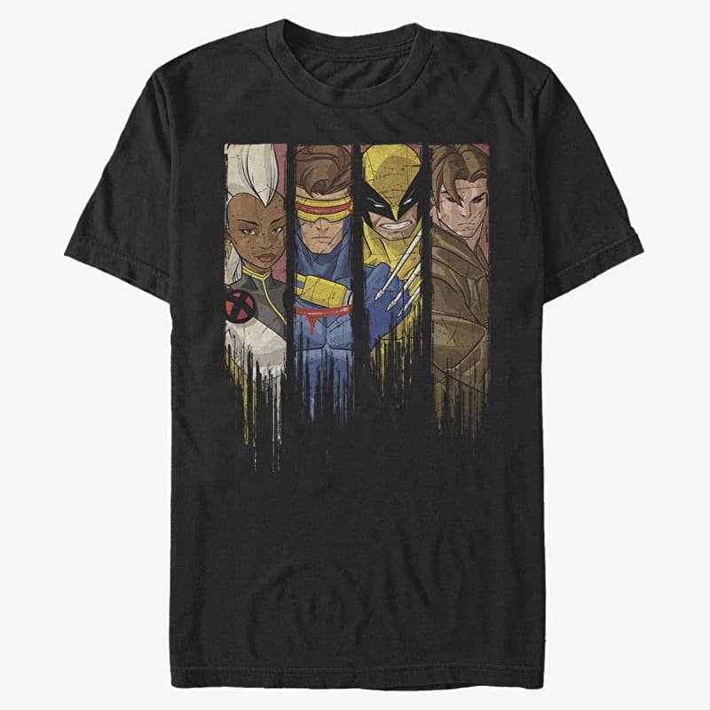 Tričko Merch Marvel Classic - Dread Panels Unisex T-Shirt Black
