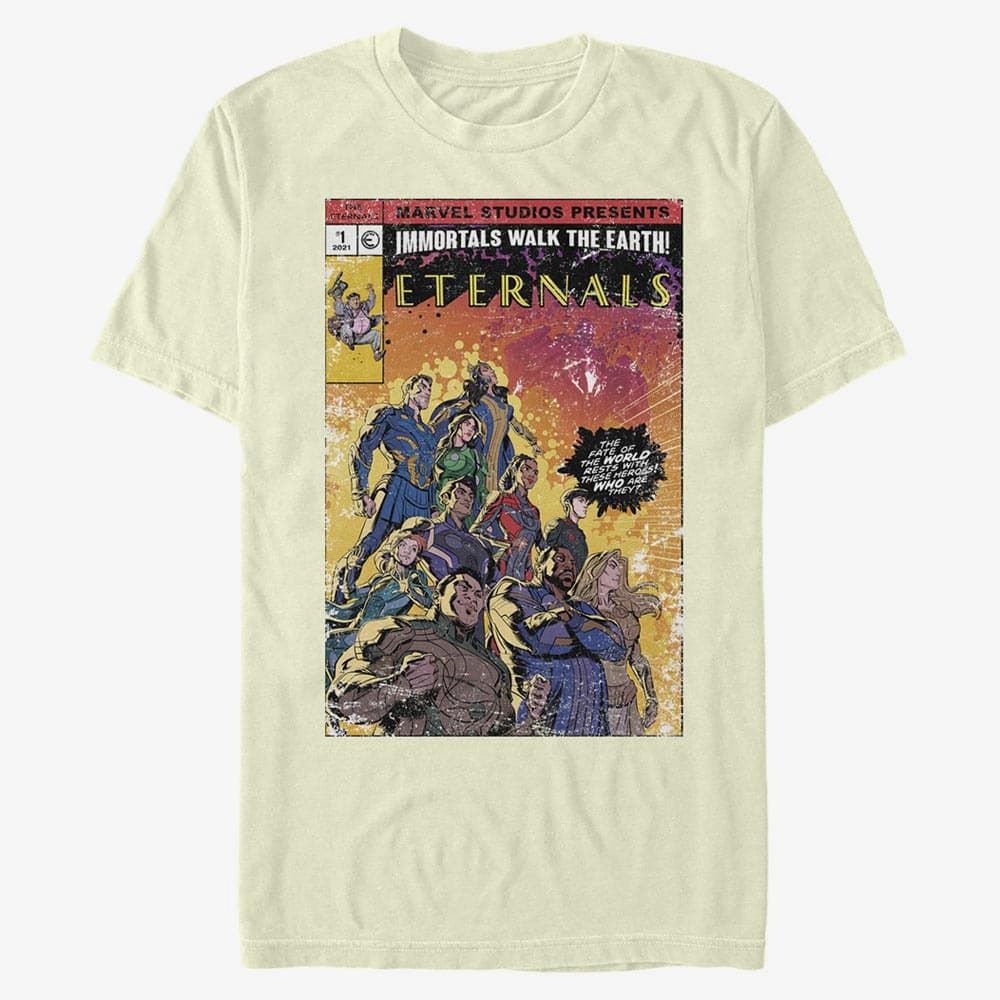 T-Shirts Merch Marvel The Eternals - VINTAGE STYLE COMIC COVER Unisex T-Shirt Natural