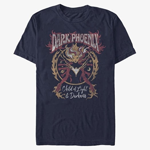 Tricou Merch Marvel X-Men - Phoenix Rising Unisex T-Shirt Navy Blue