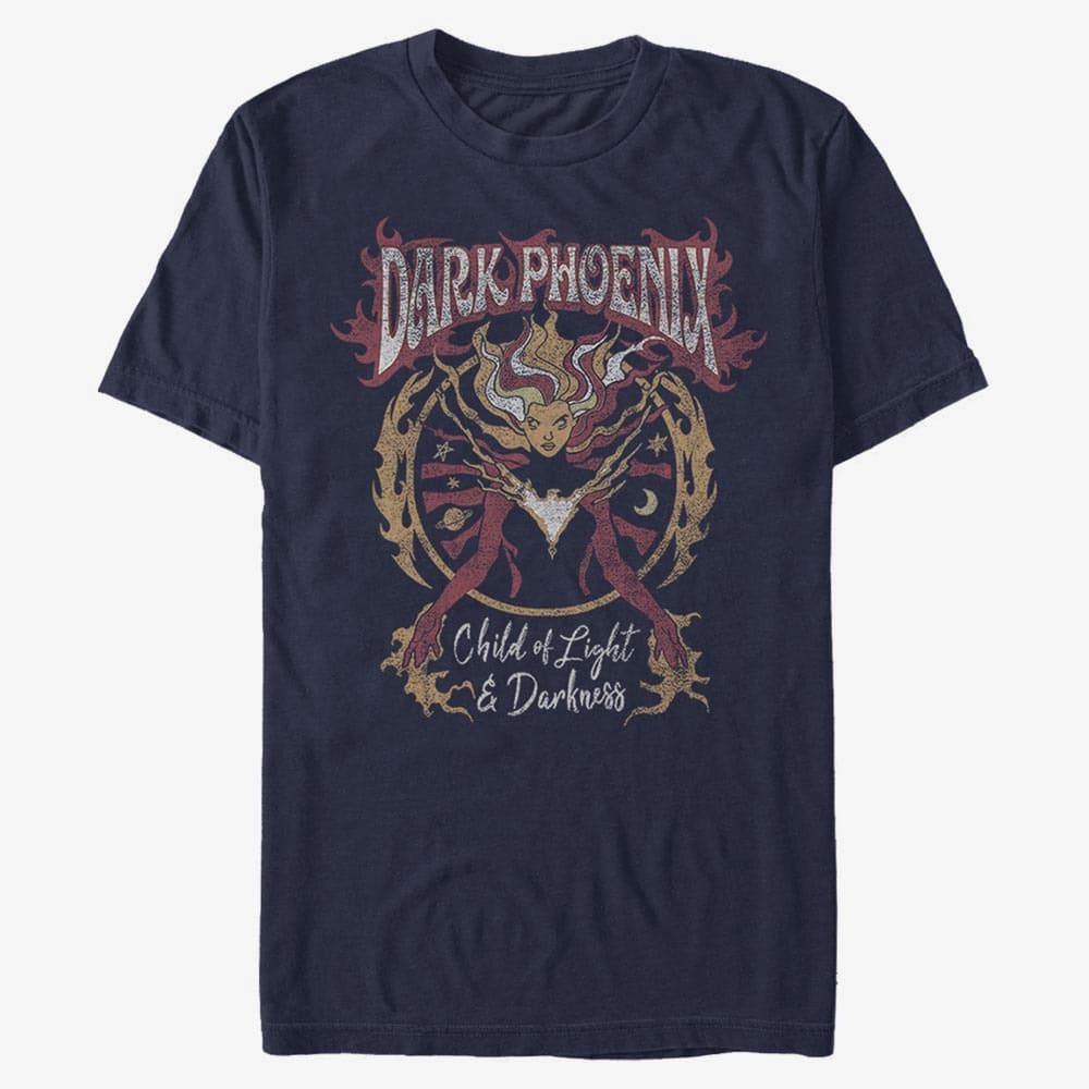 T-shirts Merch Marvel X-Men - Phoenix Rising Unisex T-Shirt Navy Blue