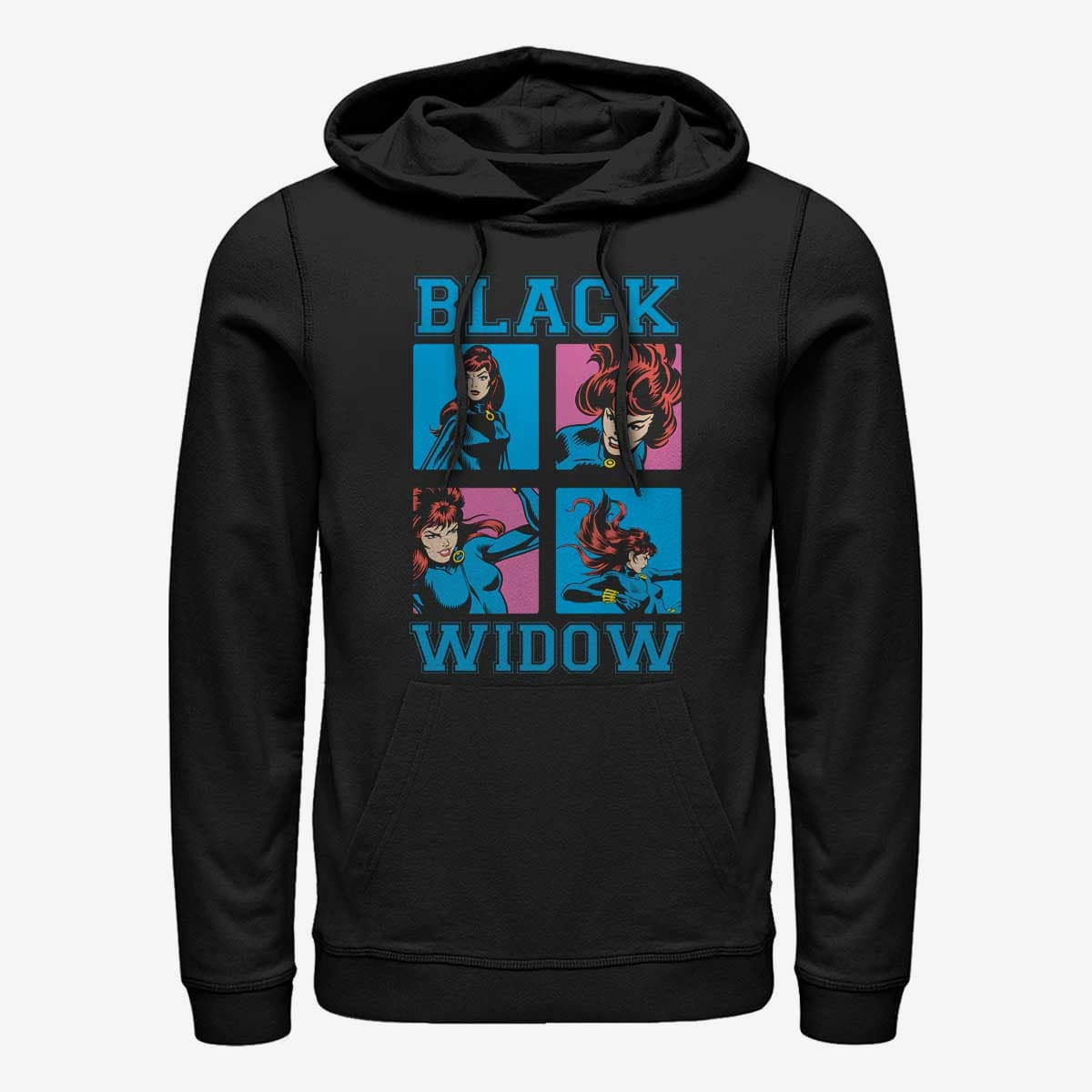 Kapucnis pulóverek és pulcsik Merch Marvel Avengers Classic - Pop Widow Unisex Hoodie Black