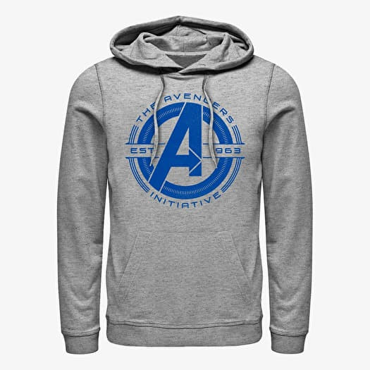Sweatshirt Merch Marvel Avengers Classic - Avengers Initiative Unisex Hoodie Heather Grey