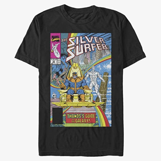 T-shirt Merch Marvel Avengers Classic - Thanos Galaxy Guide Unisex T-Shirt Black