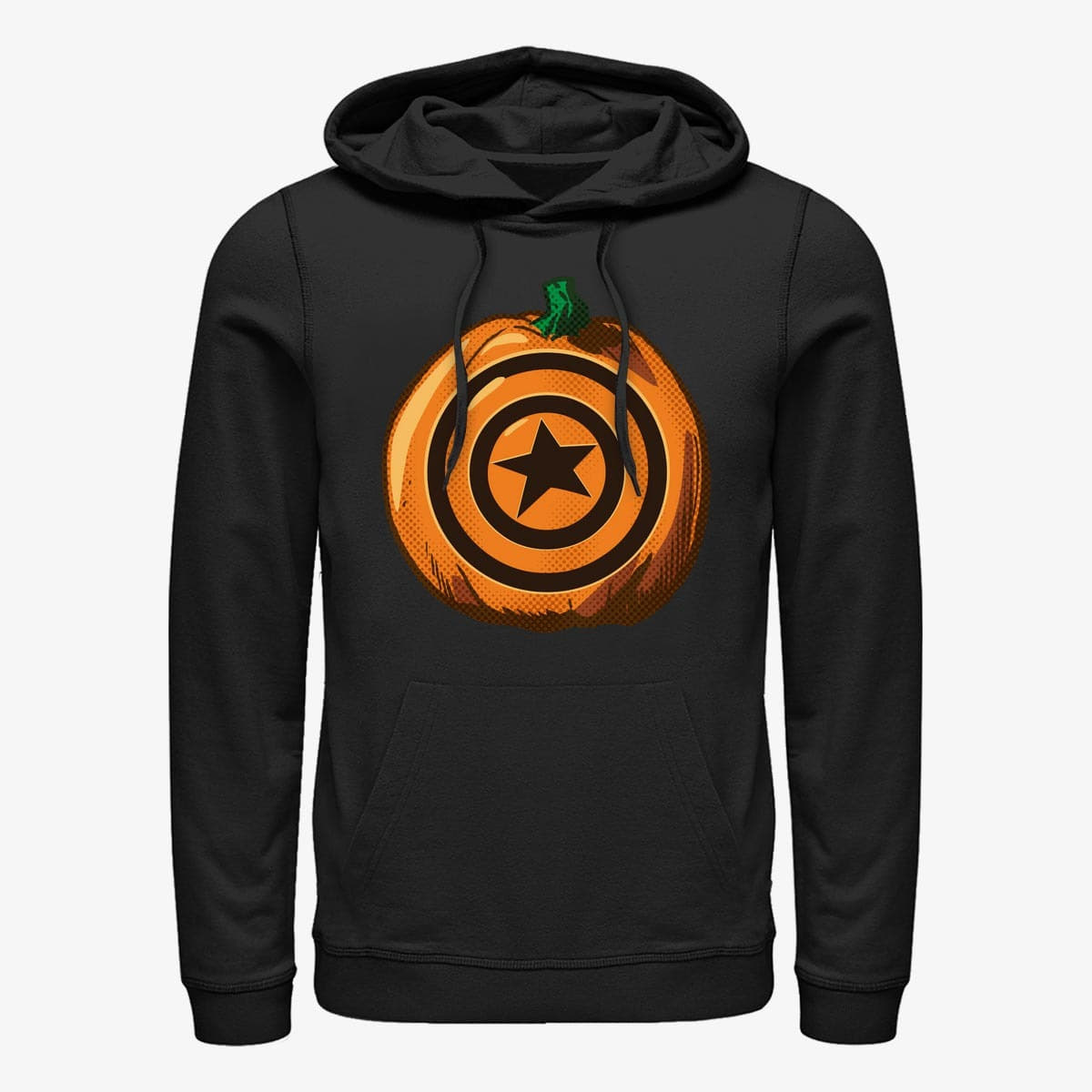 Hoodies and sweatshirts  Merch Marvel Avengers Classic - Captain Pumpkin Unisex Hoodie Black