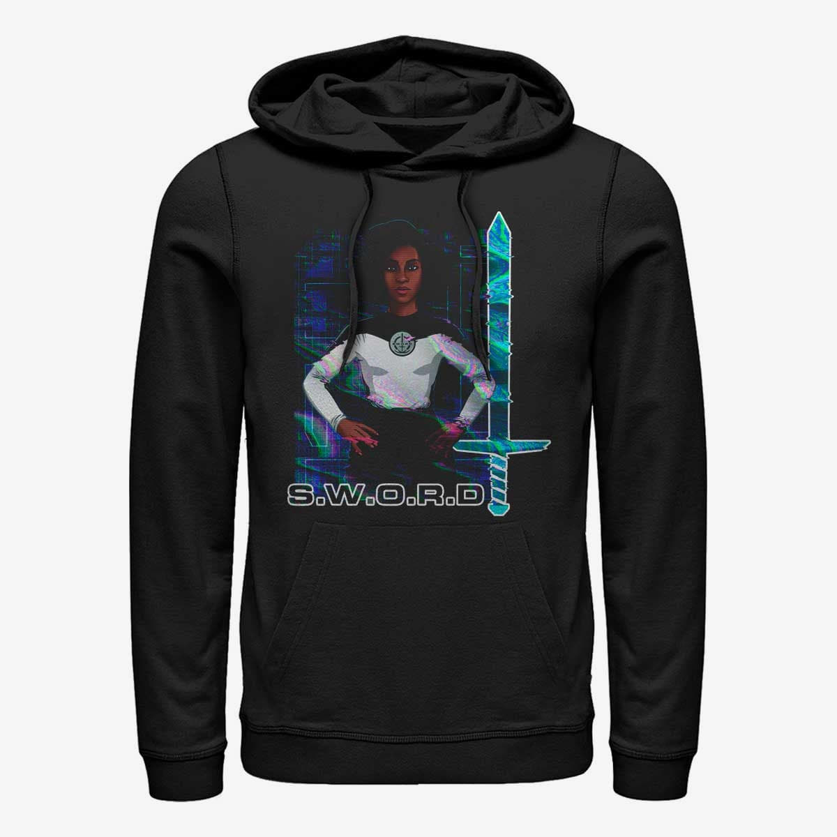Толстовки та реглани Merch Marvel WandaVision - Digital Wanda Unisex Hoodie Black