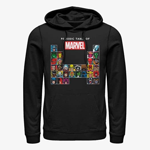 Sweatshirt Merch Marvel Other - Periodic Marvel Unisex Hoodie Black