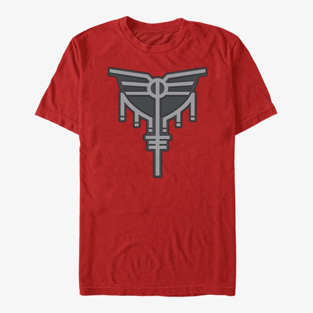 Tricouri Merch Marvel Thor: Love and Thunder - Silver Symbol Unisex T-Shirt Red