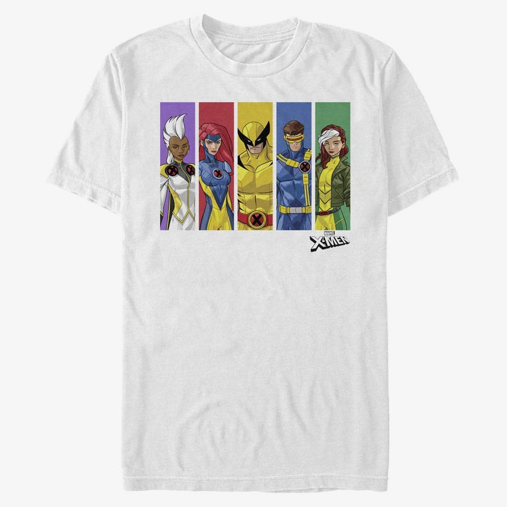 T-Shirts Merch Marvel Classic - Marvel Rainbow Unisex T-Shirt White