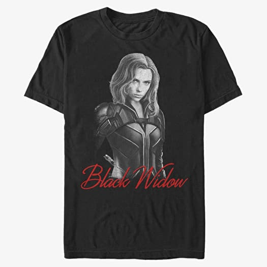 Tričko Merch Marvel Black Widow - Black Widow Mono Unisex T-Shirt Black