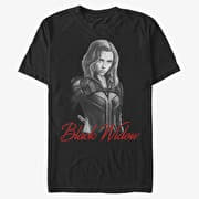 Merch Marvel Black Widow - Black Widow Mono Unisex T-Shirt Black