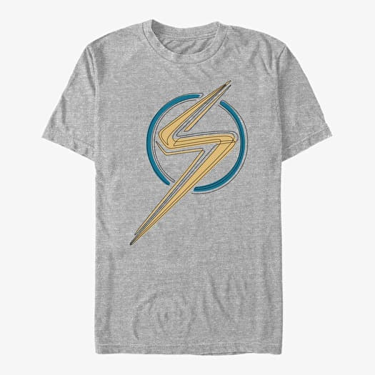 Maglietta Merch Ms. Marvel - Ms. Marvel Badge Unisex T-Shirt Heather Grey