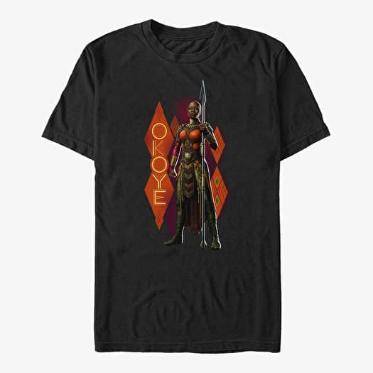 T-shirt Merch Marvel Black Panther: Wakanda Forever - Okoye Pattern Unisex T-Shirt Black