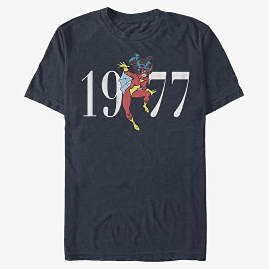 T-shirt Merch Marvel Spider-Man Classic - Spider Seventy Seven Unisex T-Shirt Navy Blue