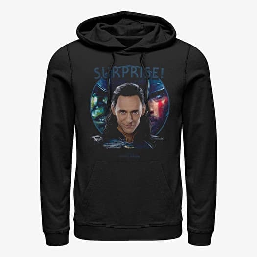 Sweatshirt Merch Marvel Thor Ragnarok - Loki Surprise Trio Unisex Hoodie Black
