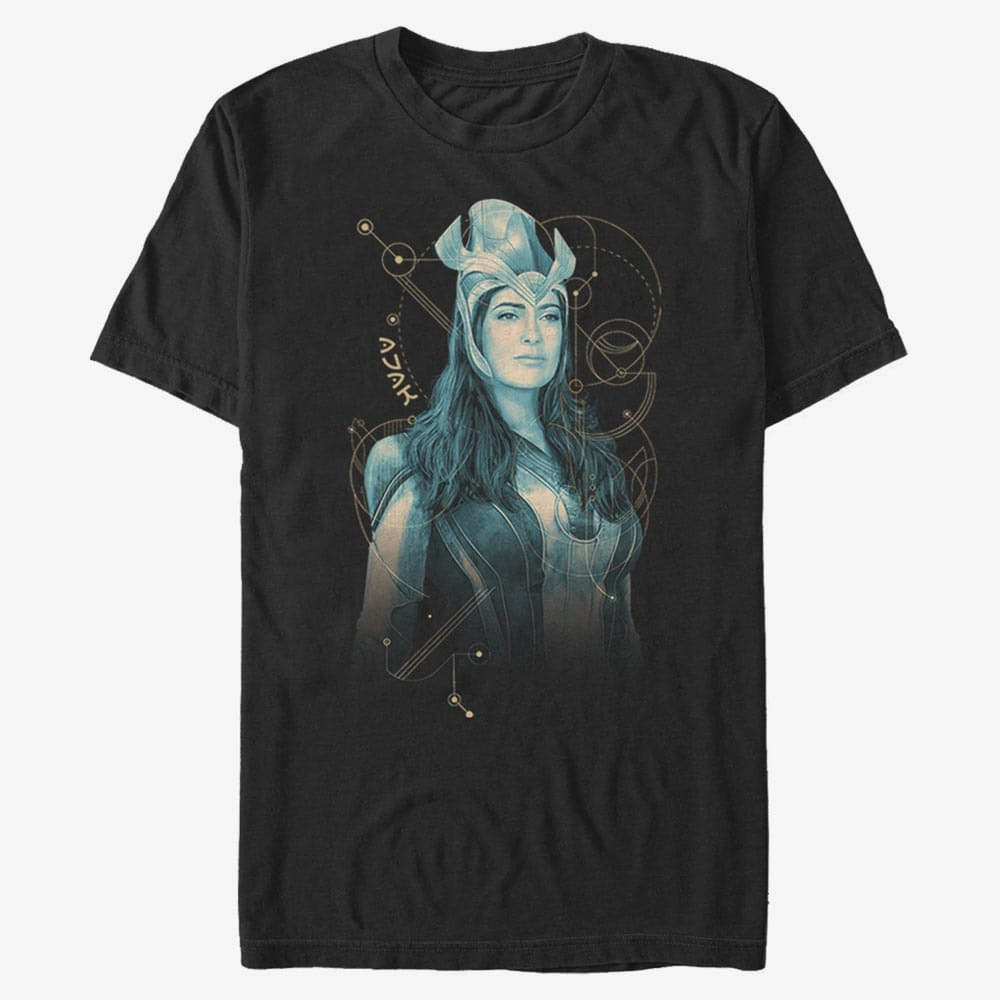 T-Shirts Merch Marvel The Eternals - Ajak Teal Unisex T-Shirt Black