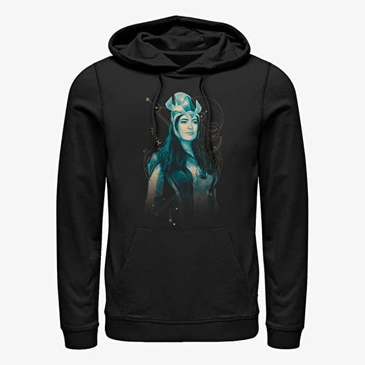 Sweat-shirt Merch Marvel The Eternals - Ajak Teal Unisex Hoodie Black