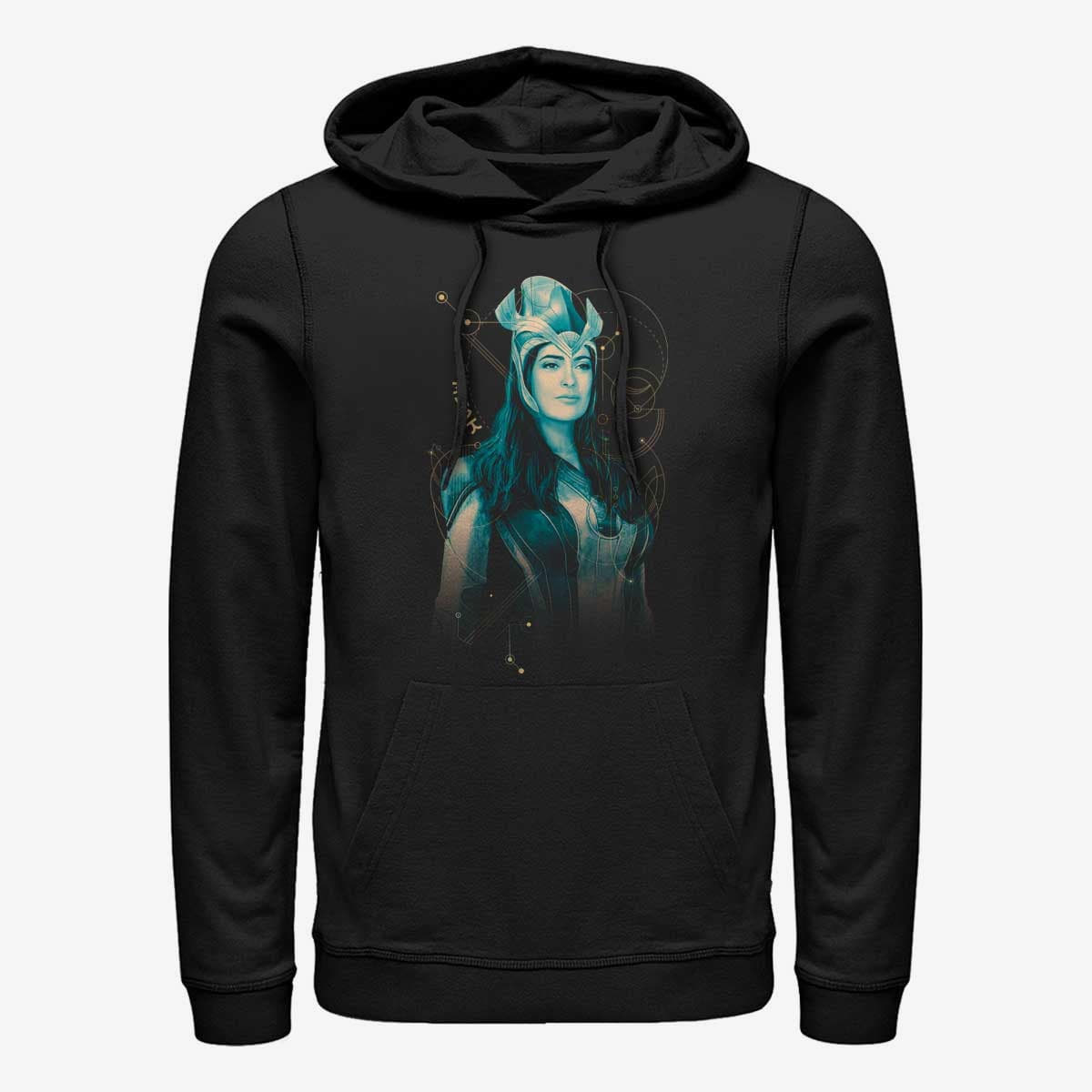 Hoodies and sweatshirts  Merch Marvel The Eternals - Ajak Teal Unisex Hoodie Black