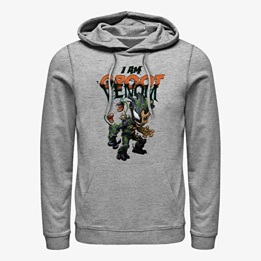 Mikina Merch Marvel - I AM GROOT VENOM Unisex Hoodie Heather Grey