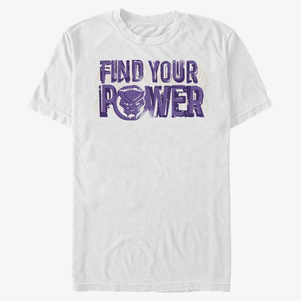 T-särgid Merch Marvel Avengers Classic - Panther Power Unisex T-Shirt White