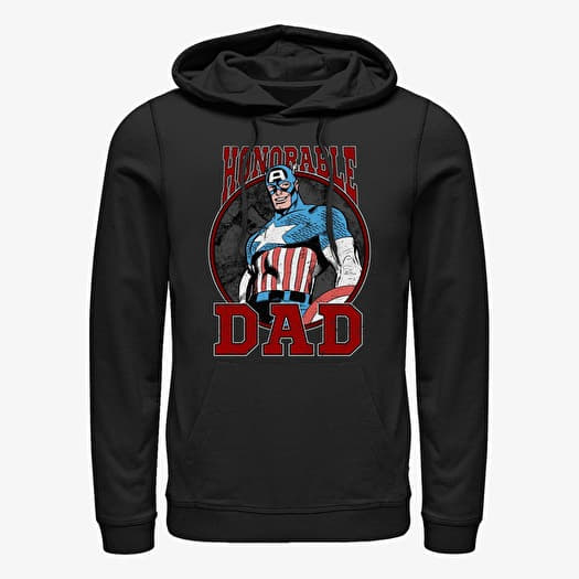 Pulóver Merch Marvel Avengers Classic - Honorable Dad Unisex Hoodie Black