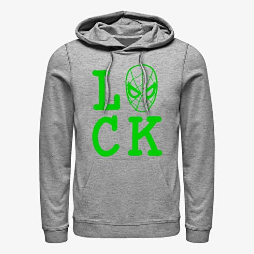 Sweatshirt Merch Marvel Avengers Classic - Spider Luck Unisex Hoodie Heather Grey