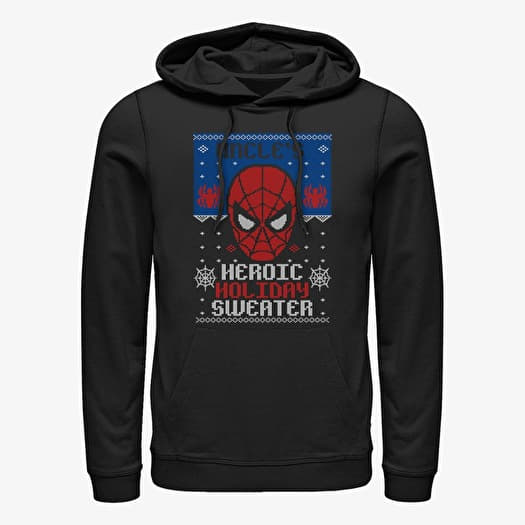Sweatshirt Merch Marvel Avengers Classic - Holiday Sweater Uncle Unisex Hoodie Black