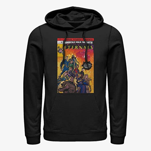 Sudadera Merch Marvel The Eternals - Halftone Cover Unisex Hoodie Black
