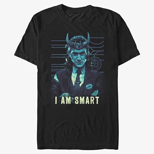 Camiseta Merch Marvel Loki - I Am Smart Unisex T-Shirt Black