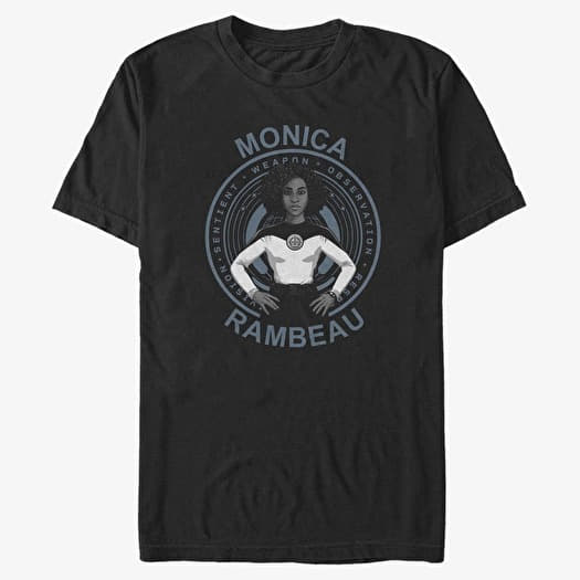 Tričko Merch Marvel WandaVision - Heroic Rambeau Unisex T-Shirt Black
