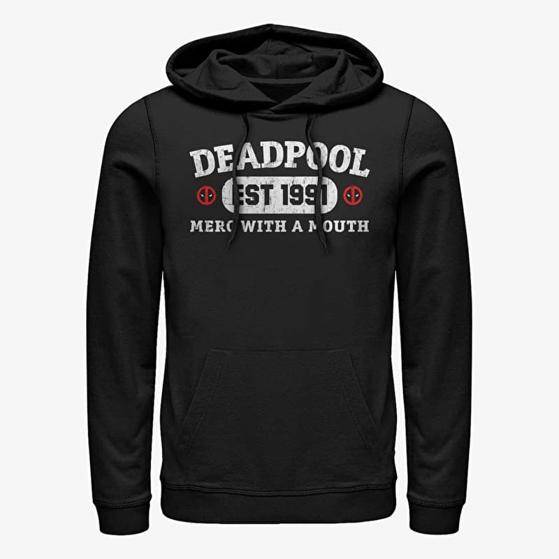 Merch Marvel Deadpool - Athletic Merc Unisex Hoodie Black