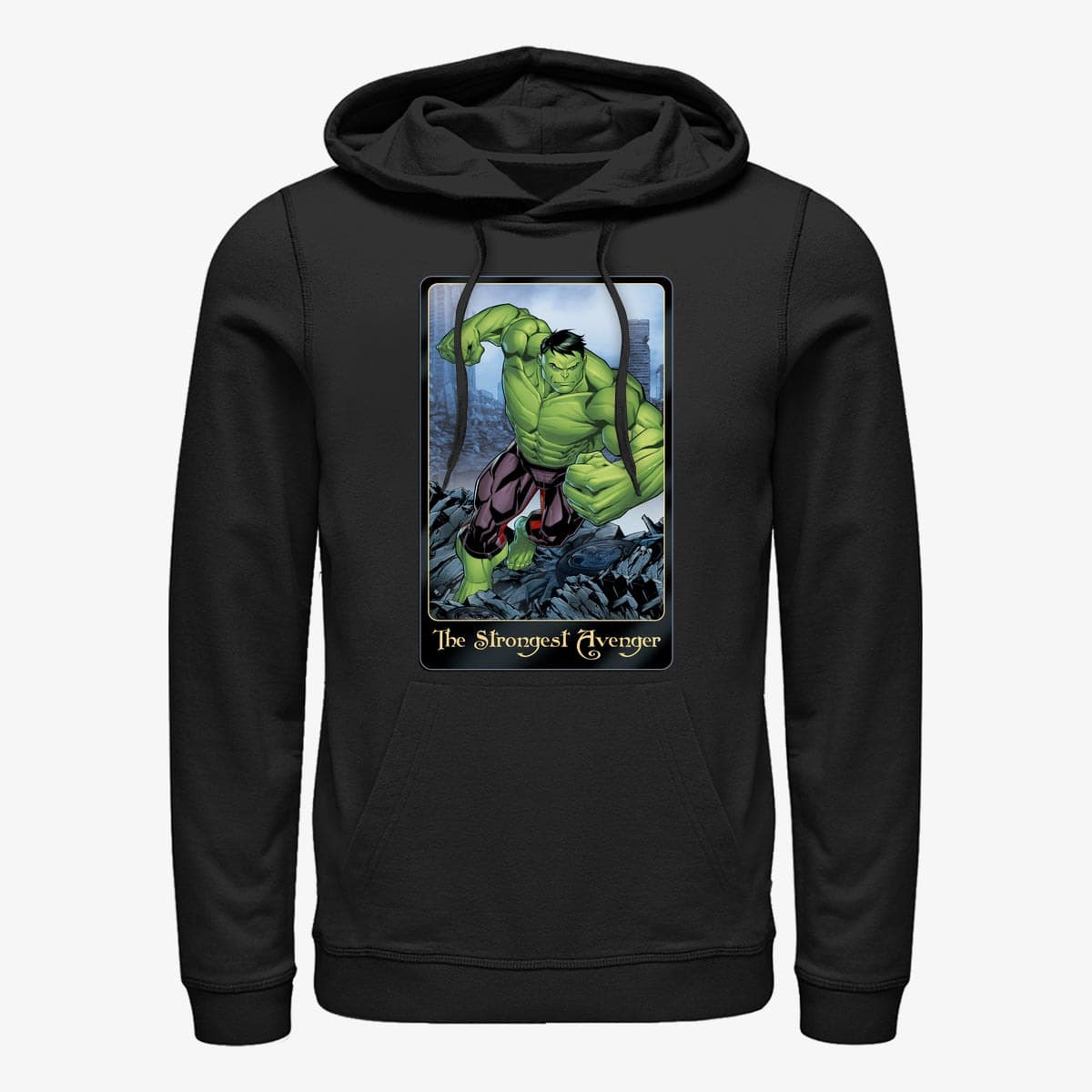Hoodies and sweatshirts  Merch Marvel Avengers Classic - Strongest Avenger Unisex Hoodie Black