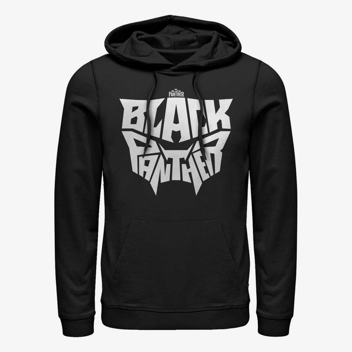 Felpe Merch Marvel Black Panther - Black Panther Letter Face Unisex Hoodie Black