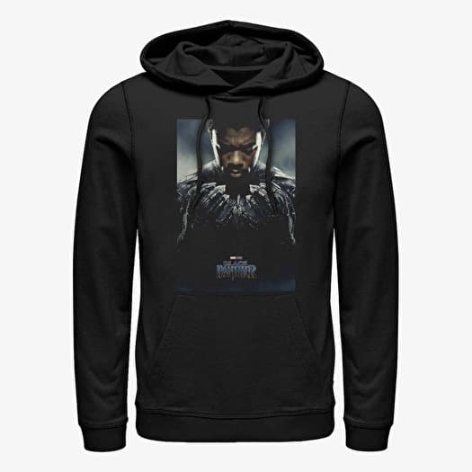 Felpa Merch Marvel Black Panther - Tchalla Poster Unisex Hoodie Black