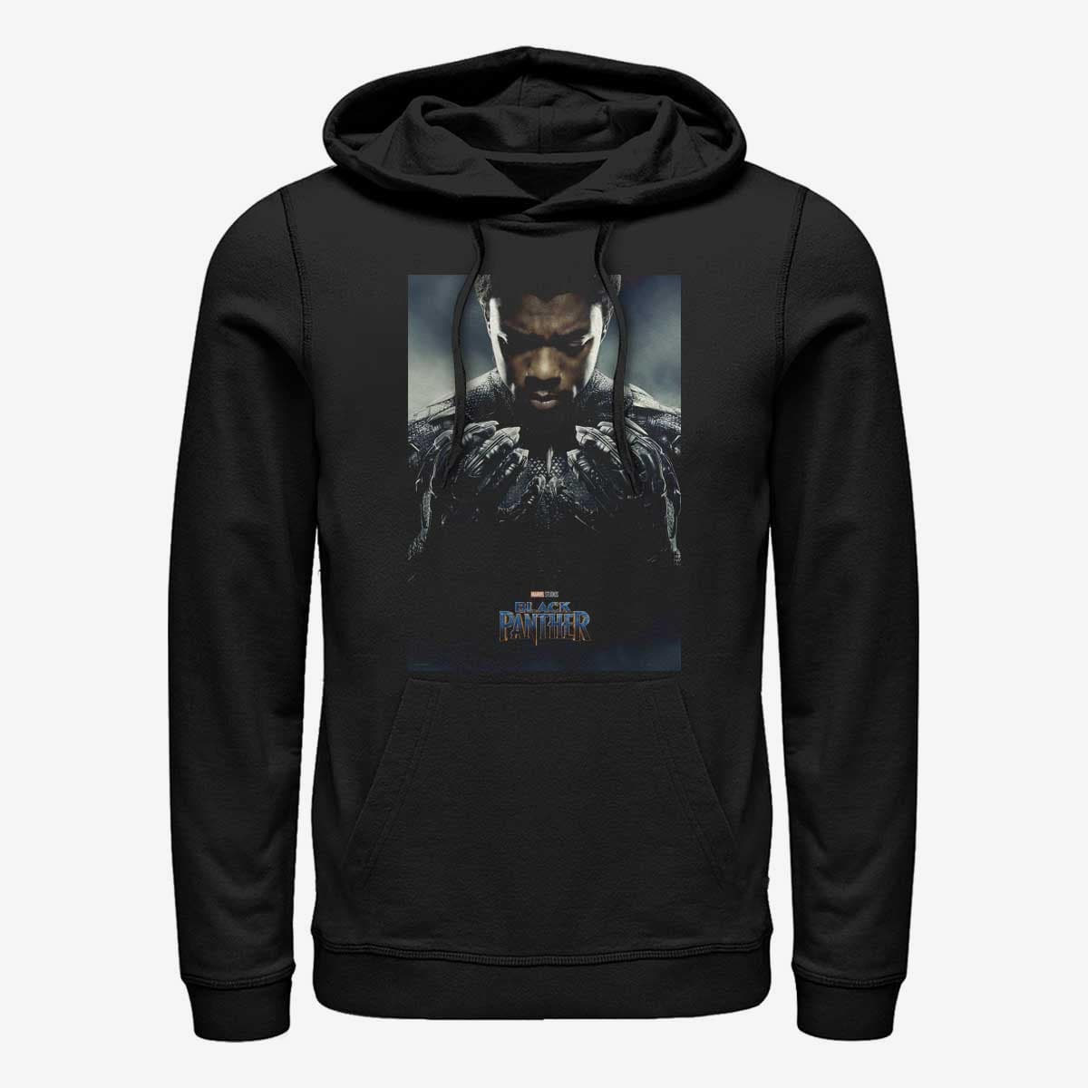 Sweatshirts Merch Marvel Black Panther - Tchalla Poster Unisex Hoodie Black