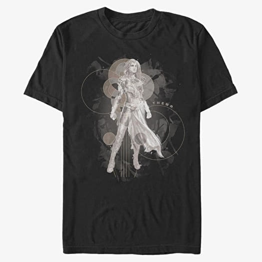 Tricou Merch Marvel The Eternals - Thena Hero Unisex T-Shirt Black
