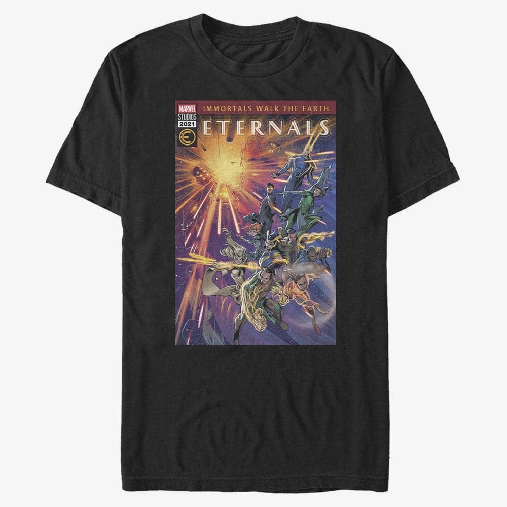 T-Shirts Merch Marvel: Eternals - Eternals Issue Unisex T-Shirt Black