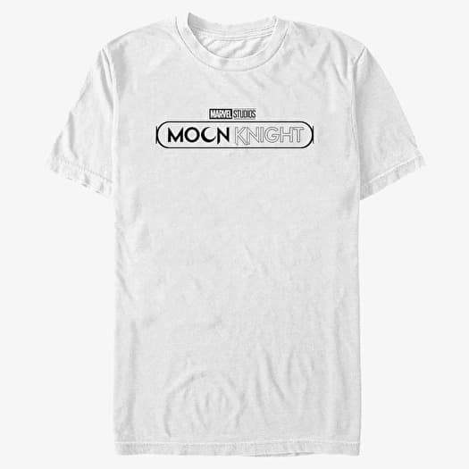 T-shirt Merch Marvel Moon Knight - Moon Knight Black Logo Unisex T-Shirt White