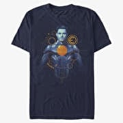 Merch Marvel: Eternals - Ikaris Orange Unisex T-Shirt Navy Blue